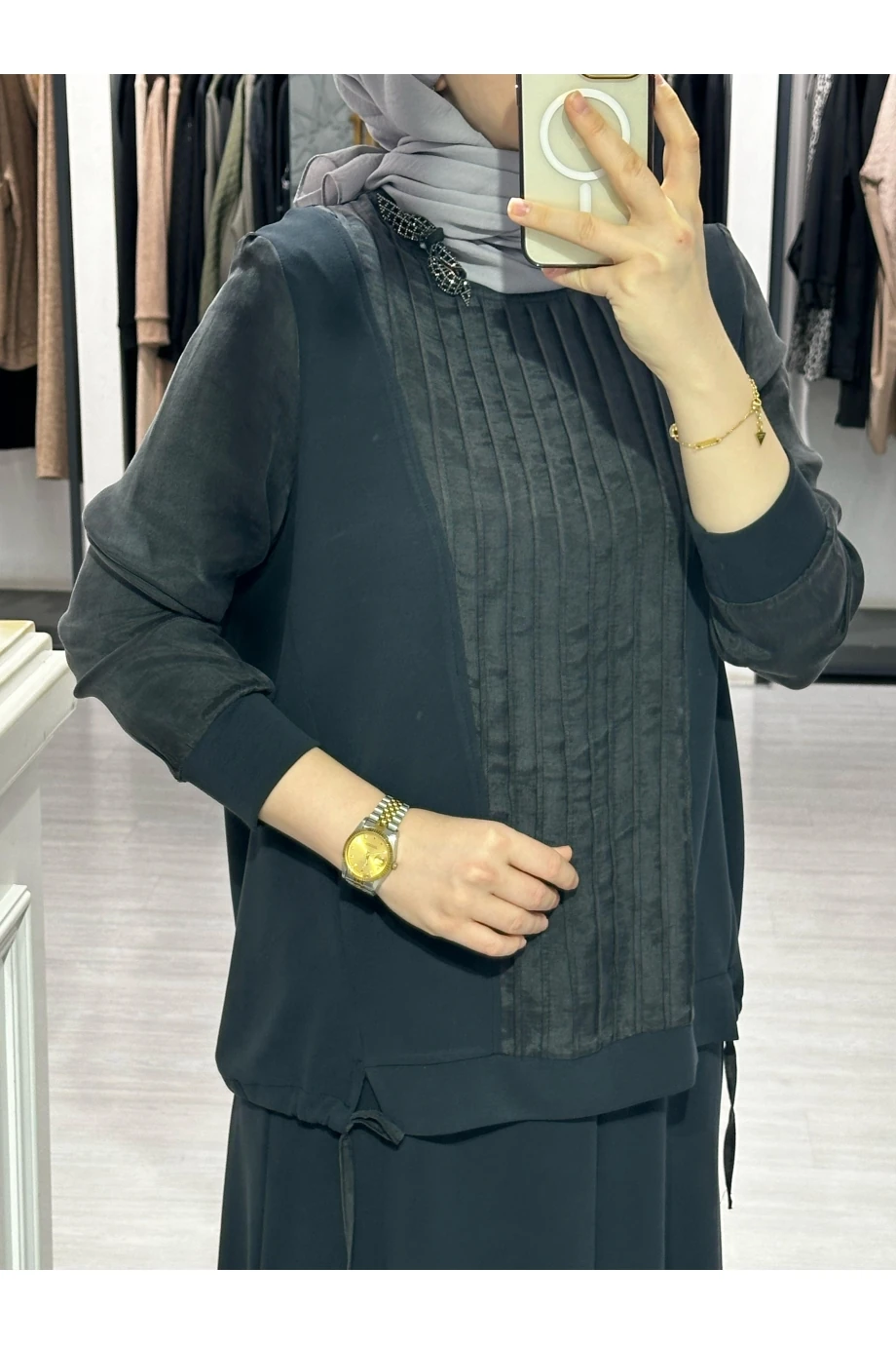 FUAT GÜRŞEN BROŞ DETAYLI QUPRA TAKIM