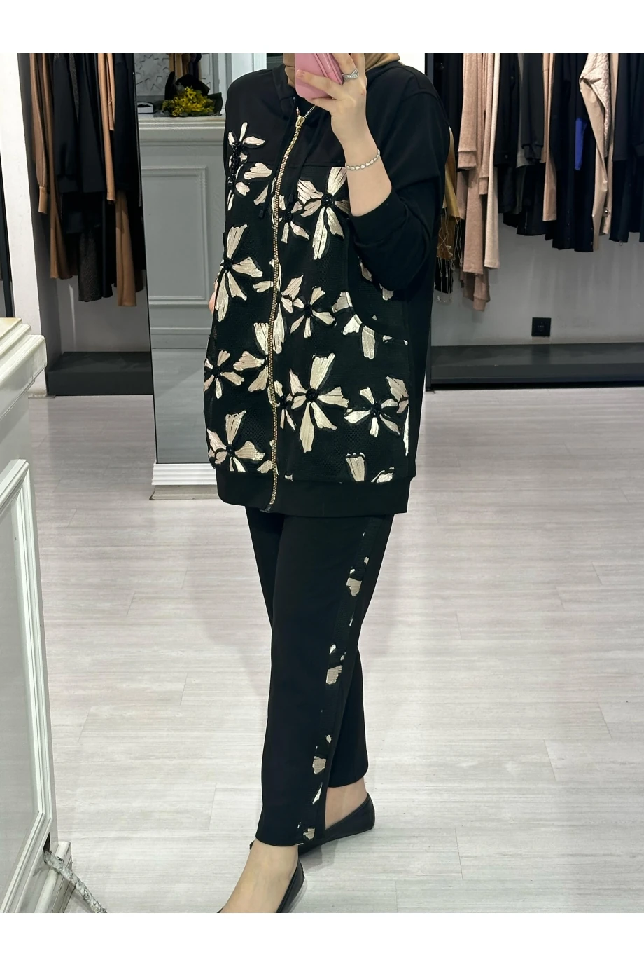 SOLİS 3 BOYUTLU ÇİÇEKLİ TAKIM