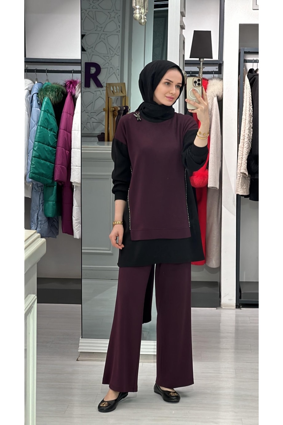 FUAT GÜRŞEN BROŞ DETAYLI TAKIM