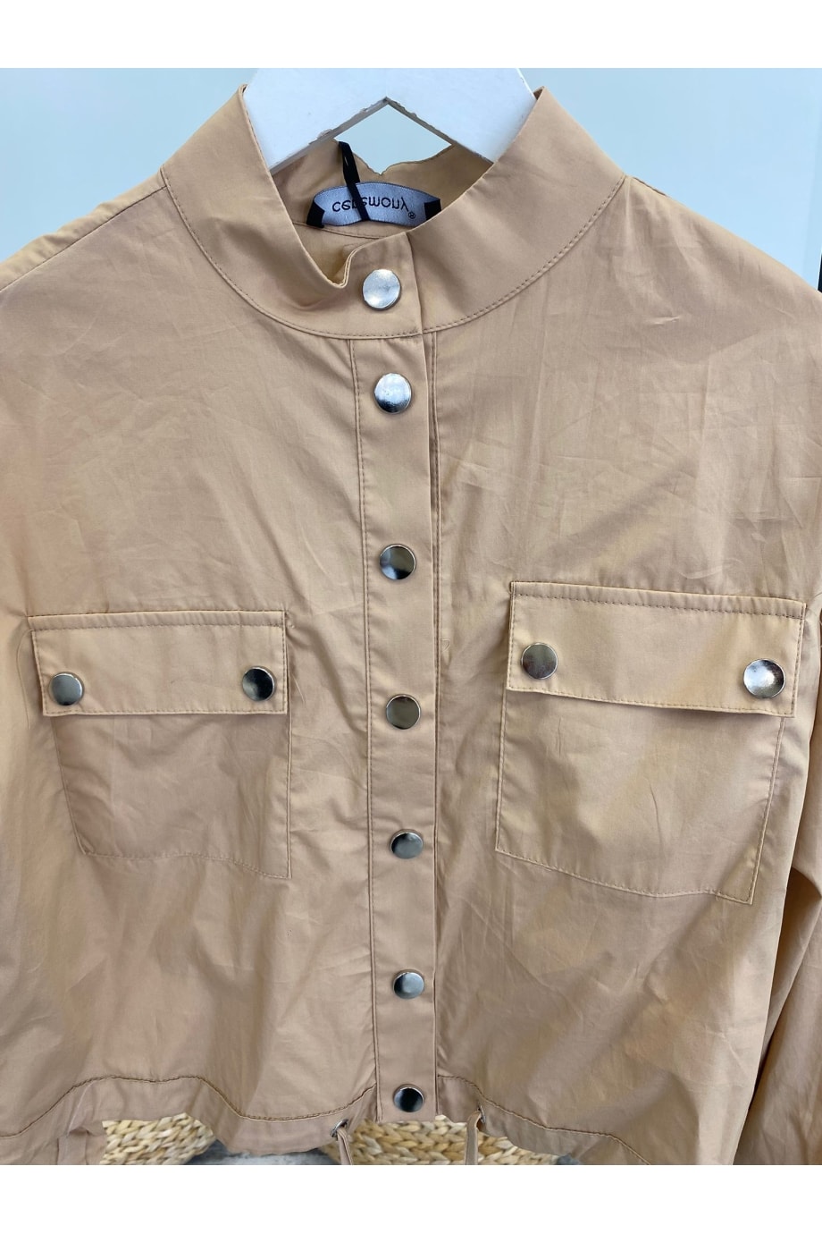 Kadın Ceremony Tasarım Çıtçıtlı Kısa Poplin Ceket