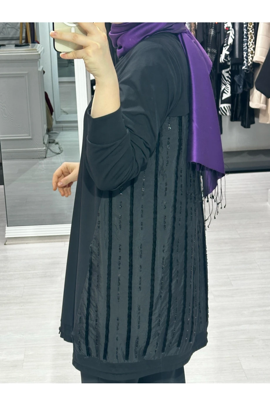 FUAT GÜRŞEN ARKASI BONCUK DETAYLI TAKIM