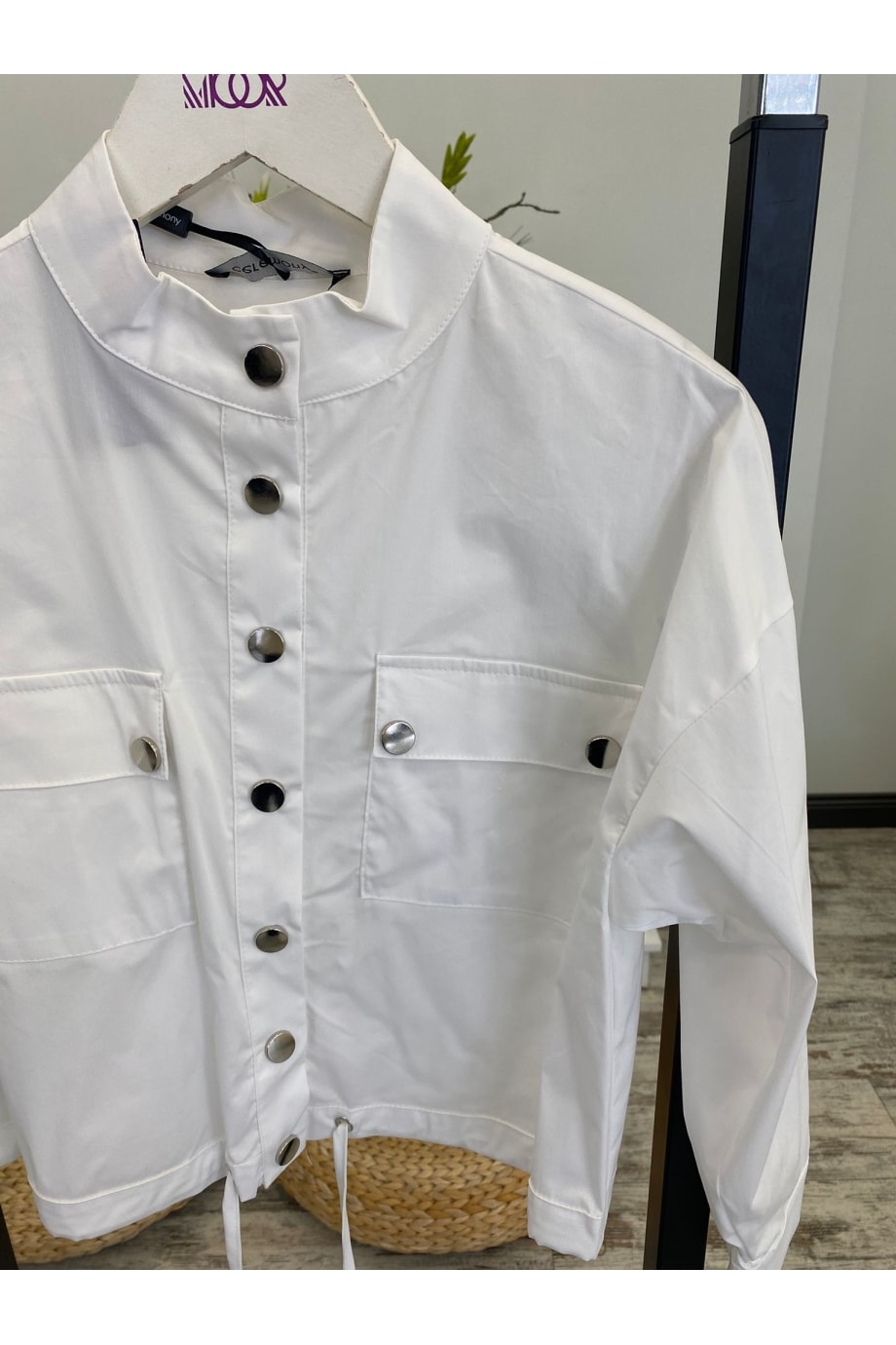 Kadın Ceremony Tasarım Çıtçıtlı Kısa Poplin Ceket