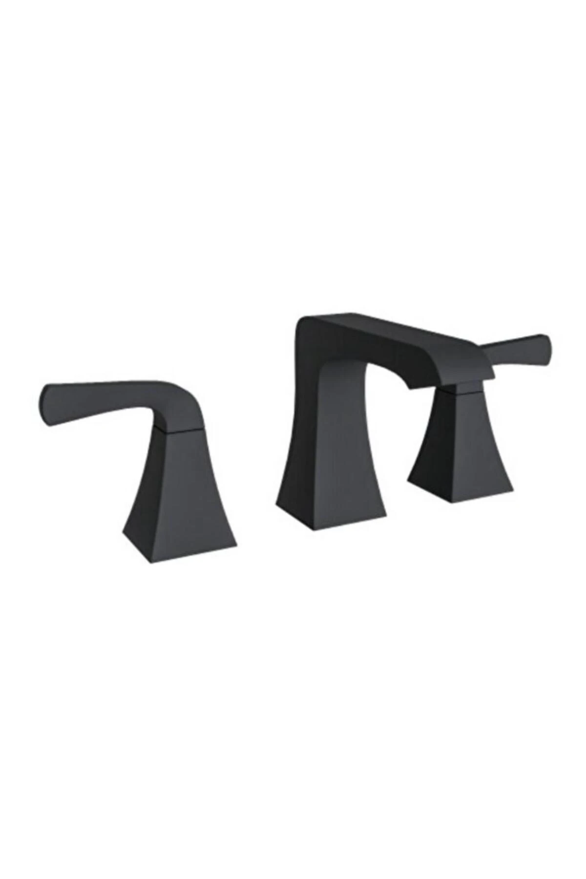 KARİNA 3 DELİKLİ LAVABO BATARYASI MAT SİYAH