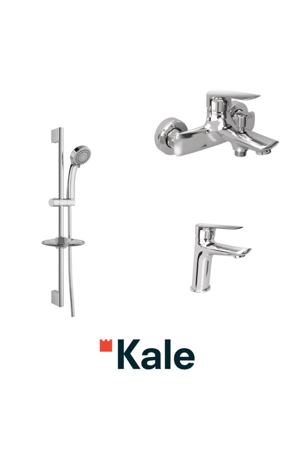 TANDEM BANYO+LAVABO BATARYASI VE KALE RAIN S110 SÜRGÜLÜ DUŞ BARI