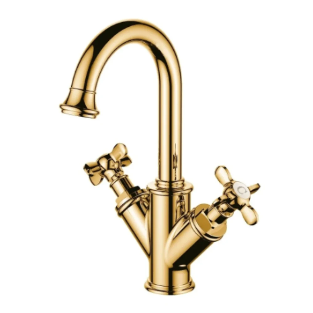 Kale Victorian Altın Lavabo Bataryası