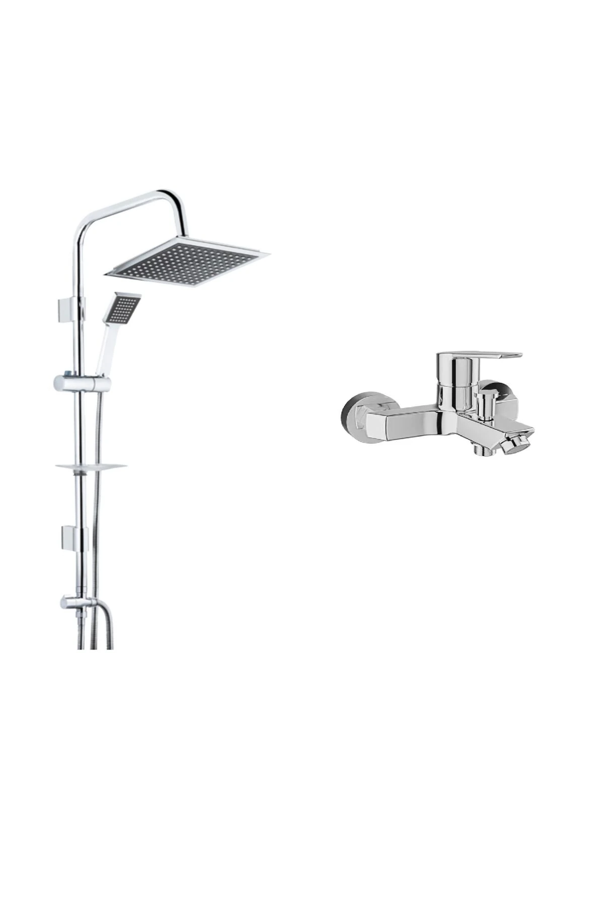 MARE S BANYO BATARYASI VE TEMA RAIN QUADRO TEPE DUŞ SİSTEMİ