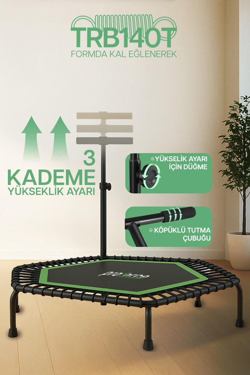 PROFORCE TRAMBOLİN 140 CM TUTACAKLI TRB140T