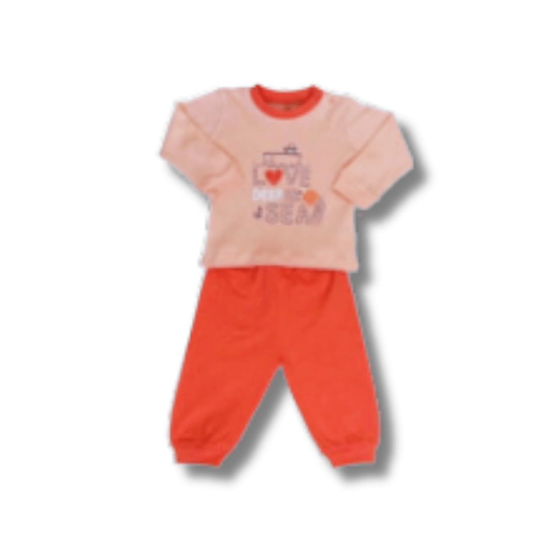 Mother Love Organik Kız Bebek Pijama Takımı Seren