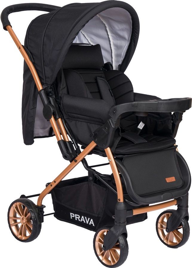 Prava Dream Plus Tablalı Gold Siyah Bebek Arabası