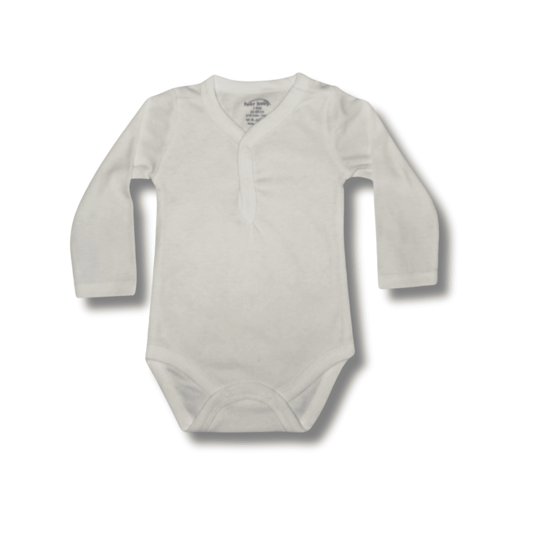 Fuar Baby Uzun Kol Beyaz Unisex Kaskorse Body