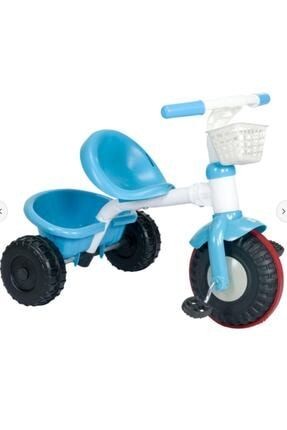 3 Tekerlekli Sepetli Çocuk Bisikleti Mavi