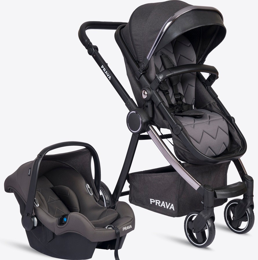 PRAVA P14 Travel Sistem Smoke Chrome Füme Bebek Arabası