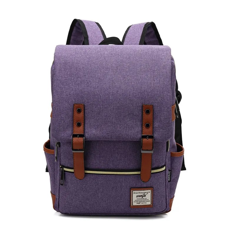 Vintage Waterproof 16-Inch Laptop Backpack for Men & Women - Large Capacity, Travel & School Bag