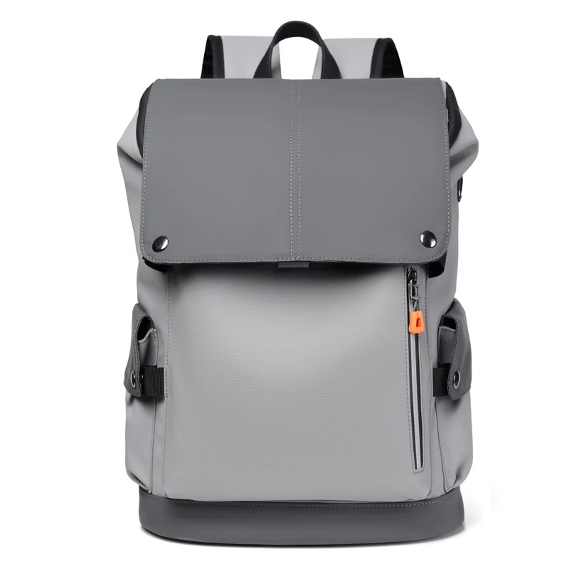 High-Quality Waterproof PU Leather Laptop Backpack with USB Charging - Large Capacity Business Backpack for Men