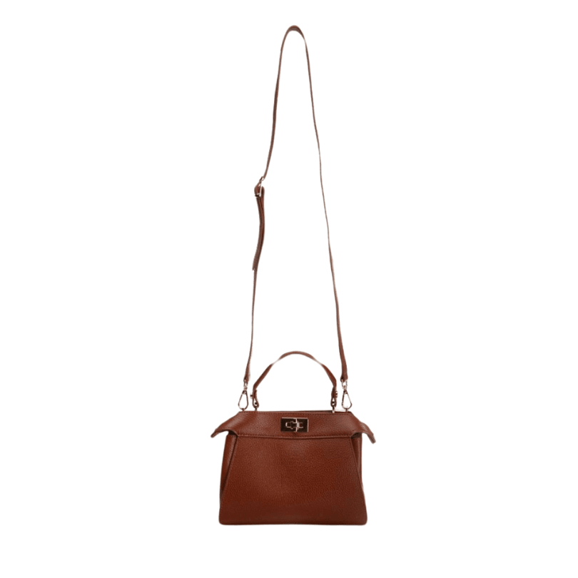 Abant Mini Crossbody – Premium Genuine Leather Handbag in Tan by HappyNear Exclusive