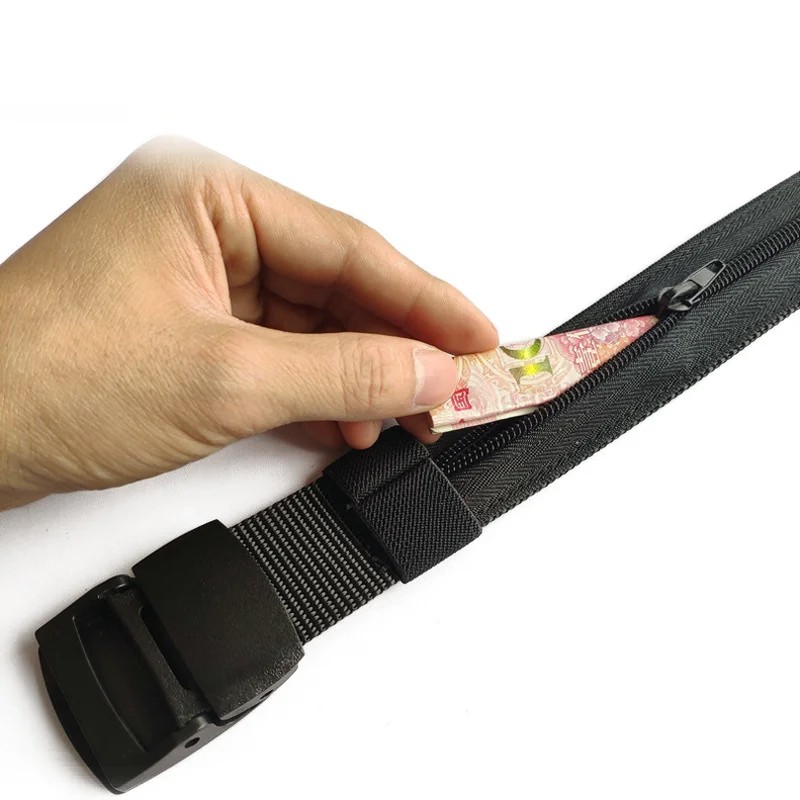 Travel Anti-Theft Hidden Money Belt – Secure Waist Wallet for Men & Women in Black, Blue, and Green