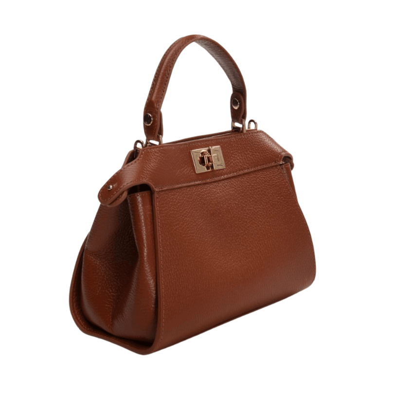 Abant Mini Crossbody – Premium Genuine Leather Handbag in Tan by HappyNear Exclusive