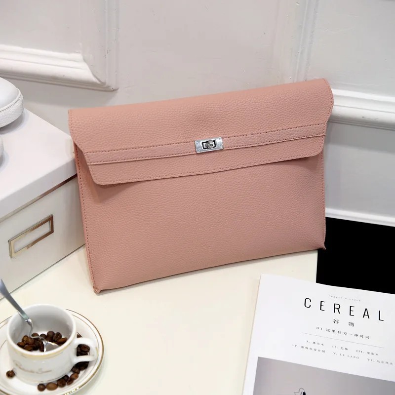 Elegant Envelope Leather Clutch - Stylish PU Leather Handbag for Women