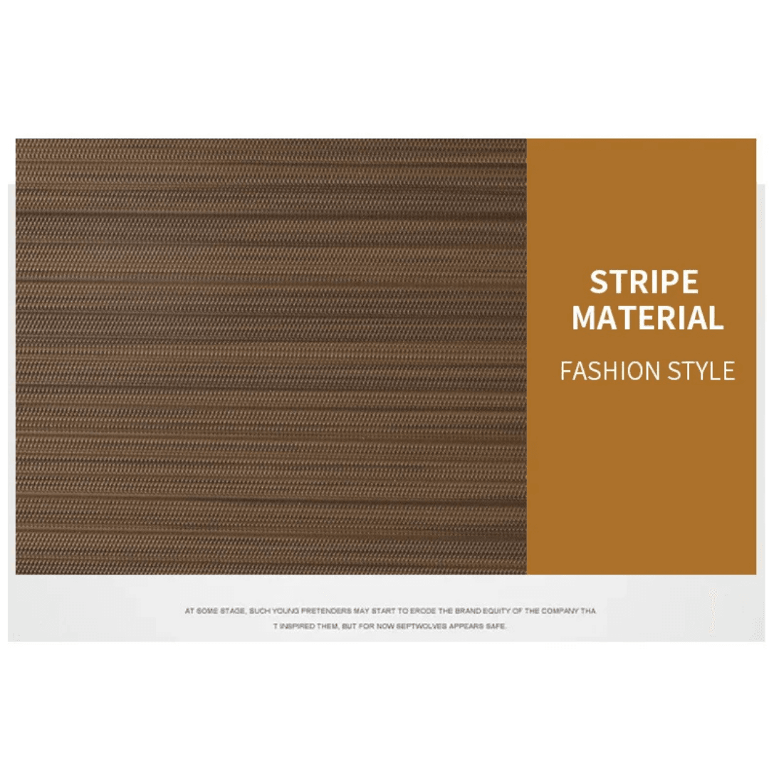 Fashion Stripe Leather Wallet for Men - Multi-Function, Slim, Durable Design with ID and Credit Card Holder - Available in Blue and Brown