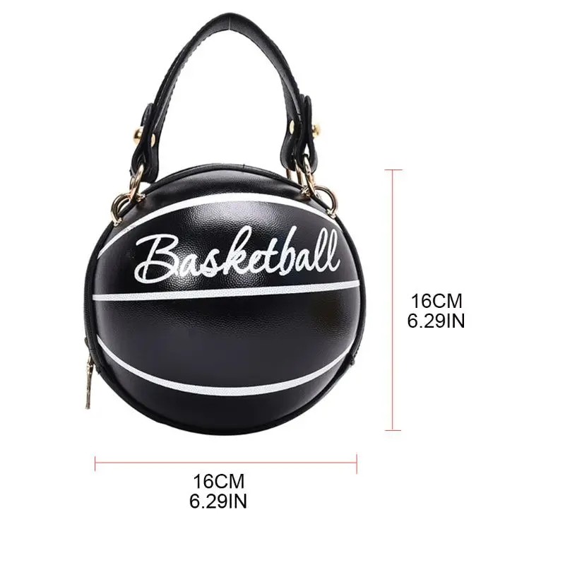 Borsa a tracolla a catena alla moda - Borsa dal design di calcio e basket