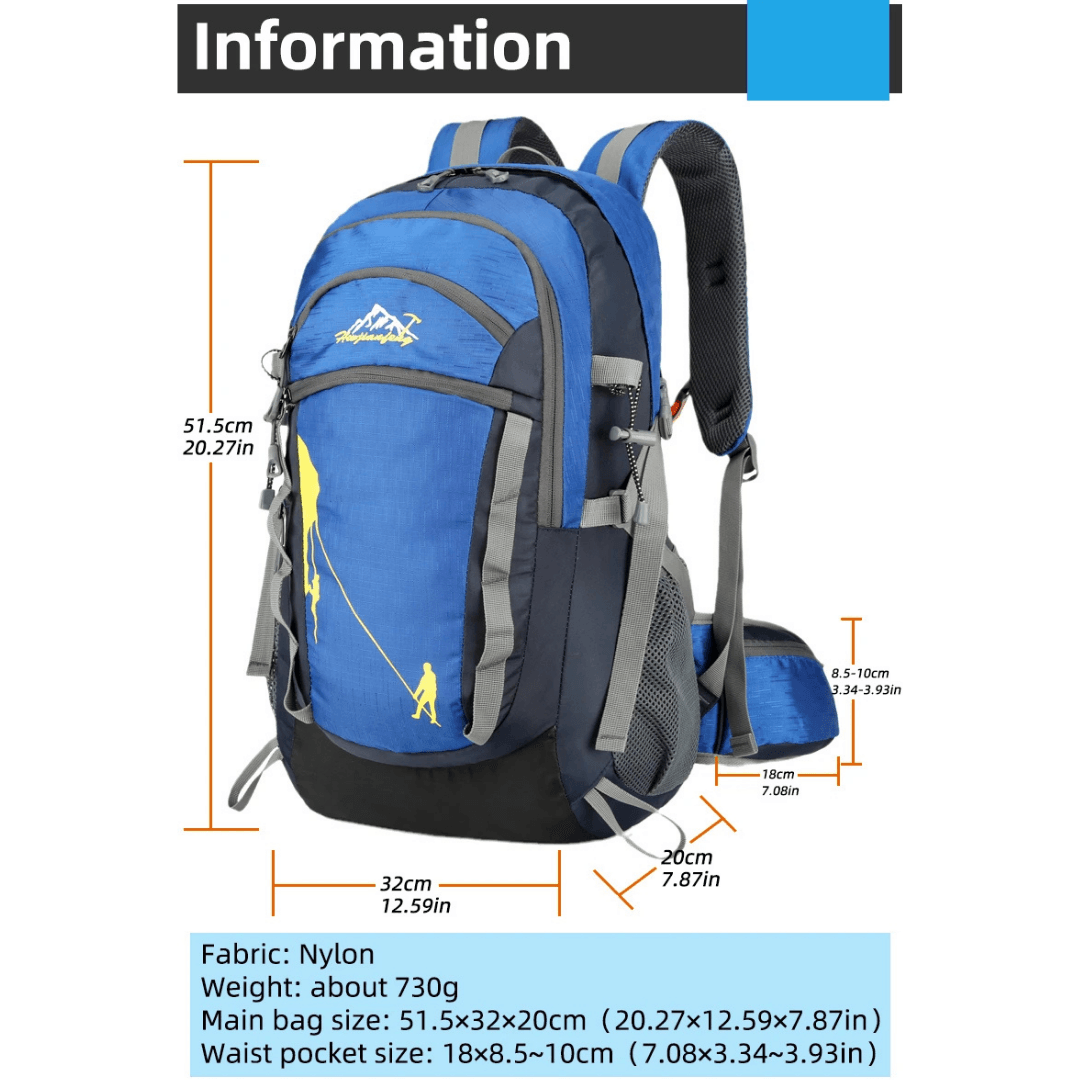 Ultimate Outdoor Hydration Hiking Backpack - Lightweight, Durable & Comfortable - Perfect for Camping, Climbing & Travel