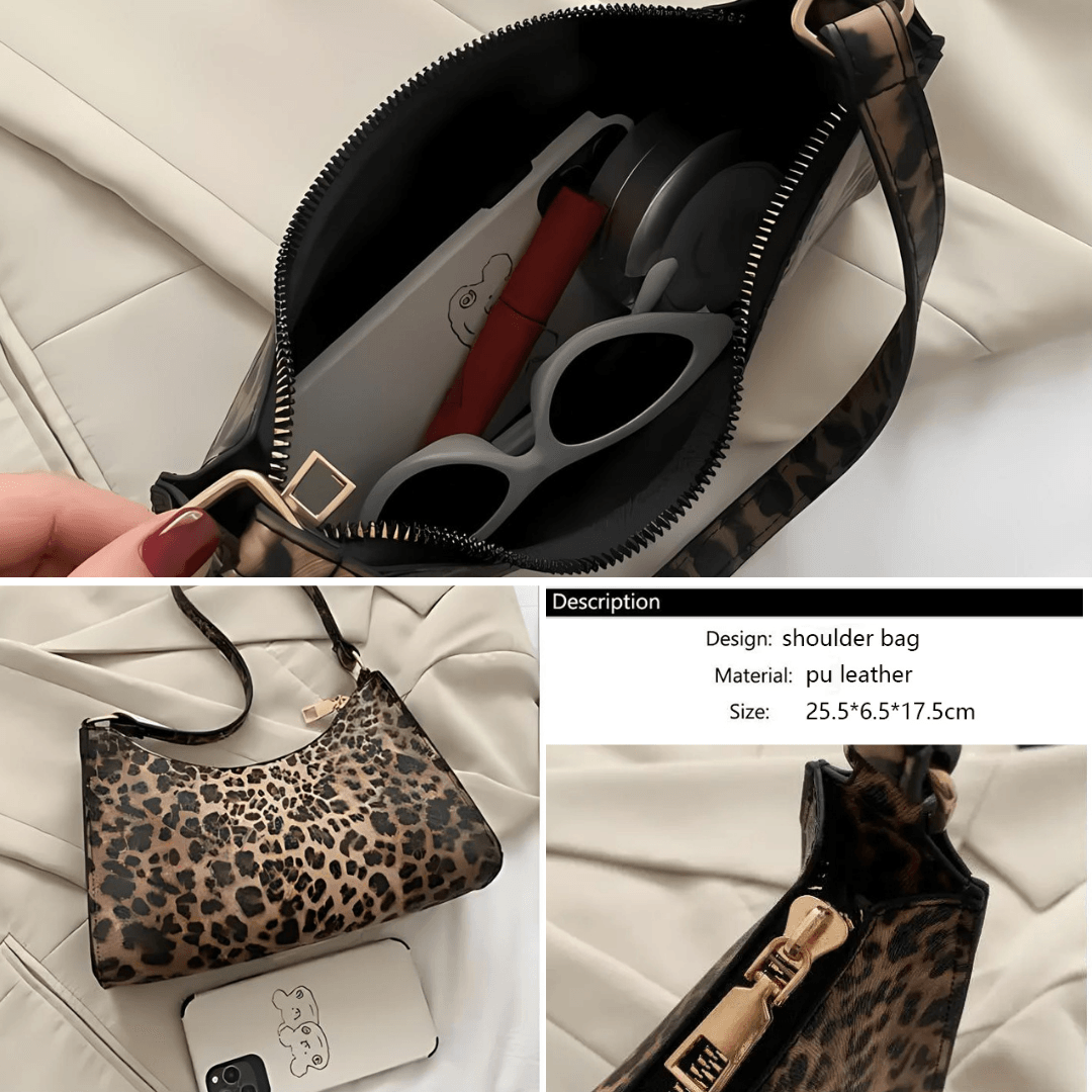 Fashion Print Shoulder Bag - Luxury Women’s Underarm Tote in PU Leather