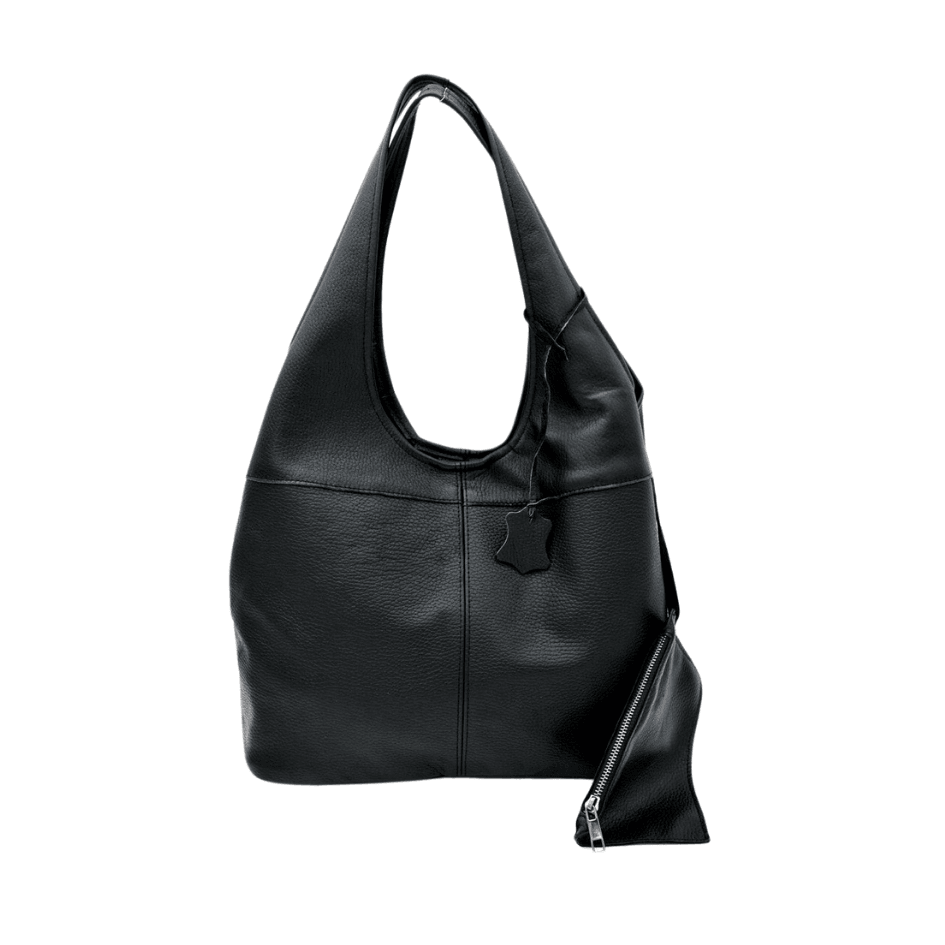 Didim Luxe Shoulder Bag – Premium Soft Black Leather Handbag by HappyNear Exclusive