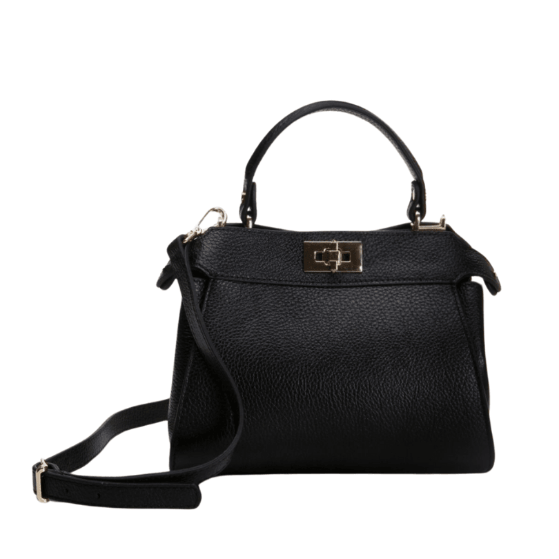 Abant Mini Crossbody – Premium Genuine Leather Handbag in Black by HappyNear Exclusive