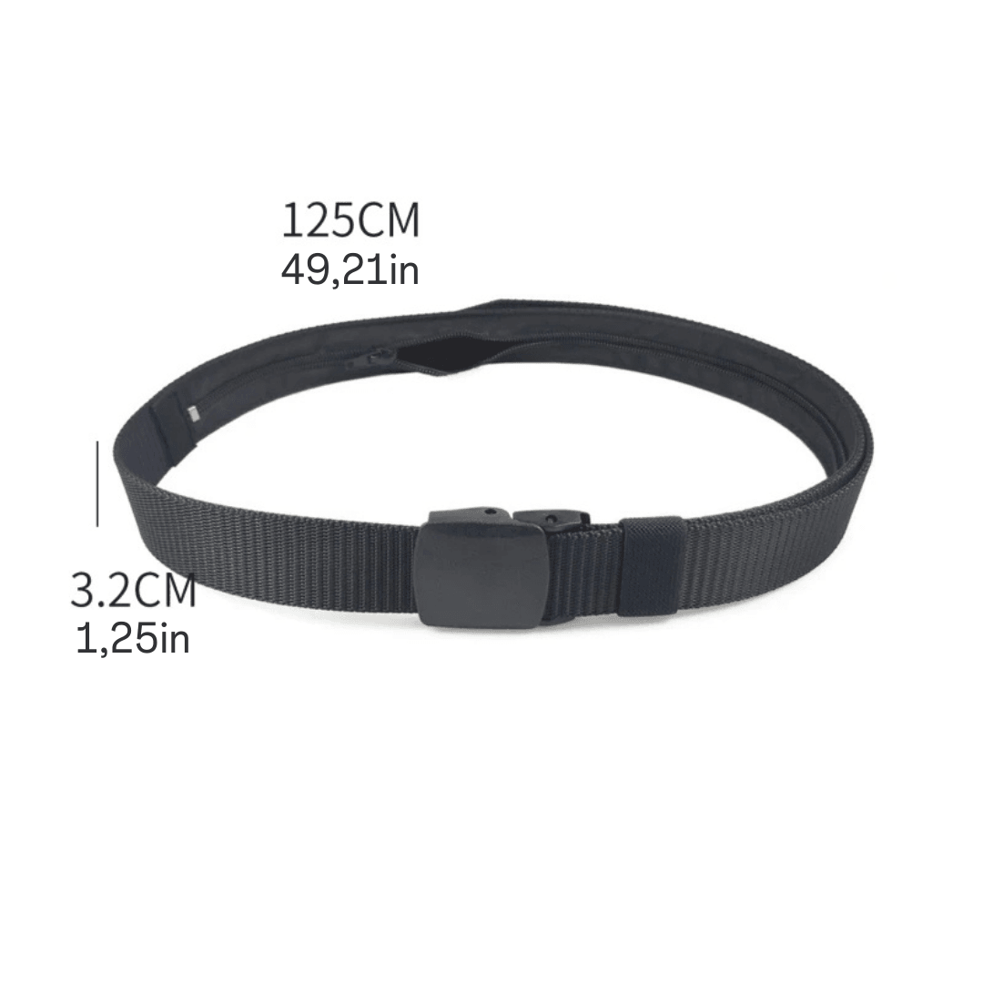 Travel Anti-Theft Hidden Money Belt – Secure Waist Wallet for Men & Women in Black, Blue, and Green