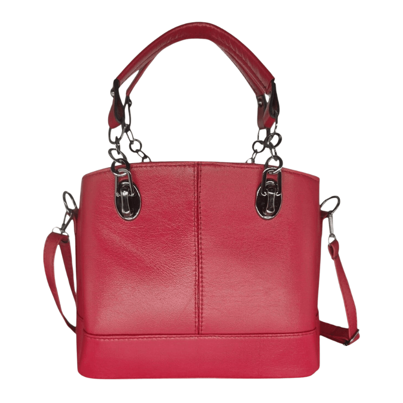 Maiden's Tower Premium Leather Shoulder Bag – Red by HappyNear Exclusive
