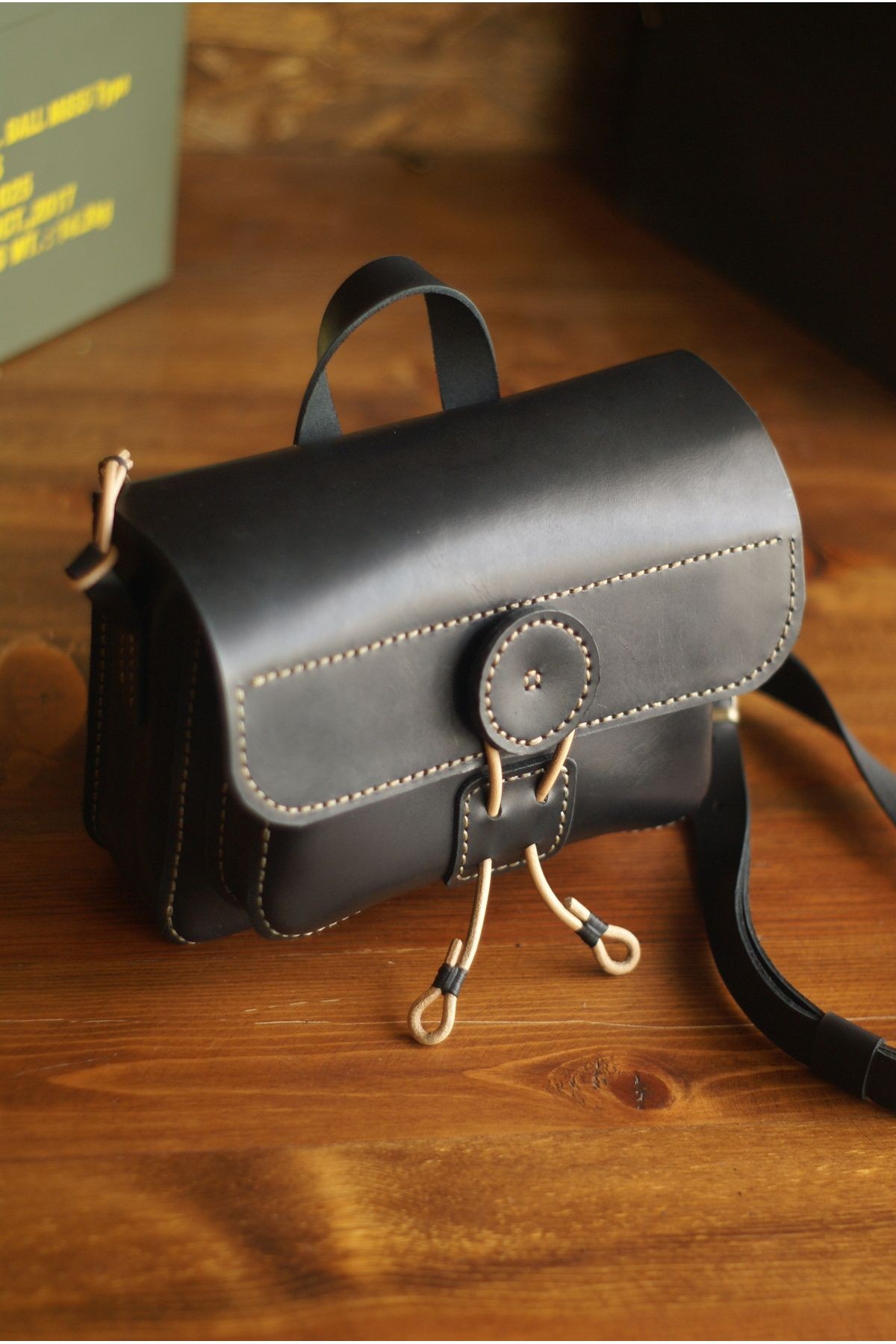 Bodrum Heritage Box Bag – Premium Leather Handbag by HappyNear Exclusive