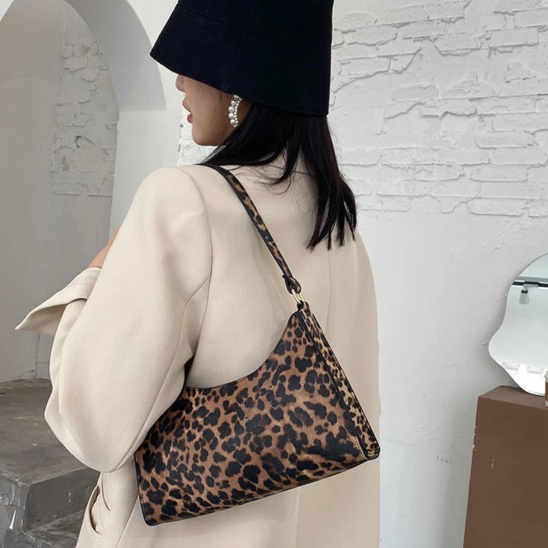 Fashion Print Shoulder Bag - Luxury Women’s Underarm Tote in PU Leather