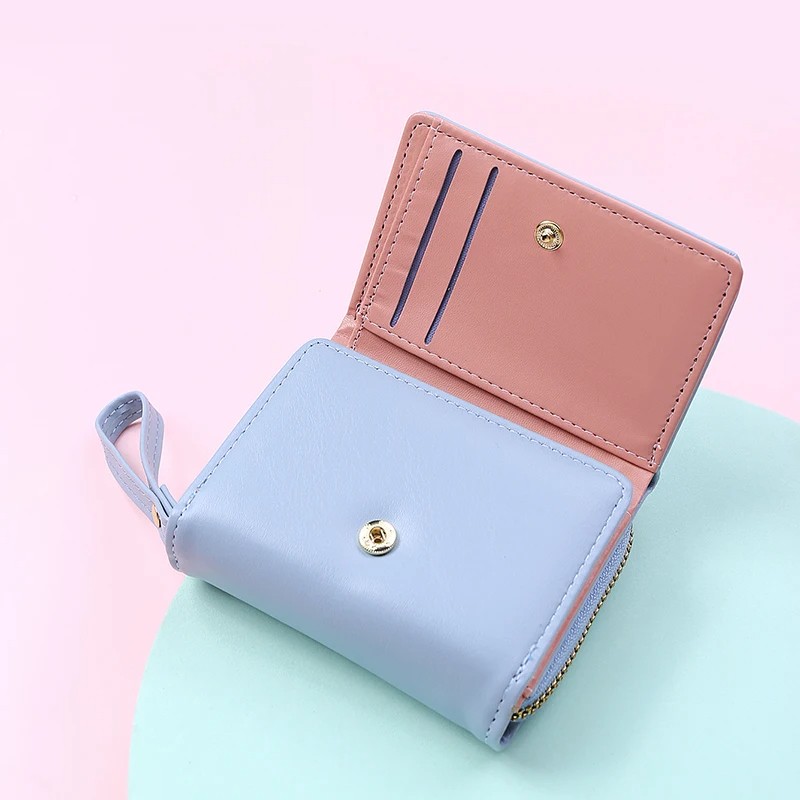 Luxury Small PU Leather Women's Wallet - Compact Card Holder and Coin Purse in Multiple Colors