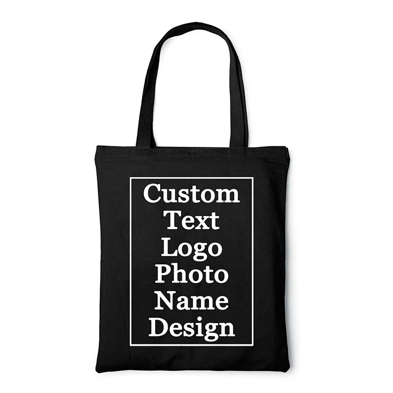 Personalized Tote Bag | Custom Logo or Text Shopping, Trip Tote Bag | Custom Name Wedding Gift | Custom Goodie Bag Girls