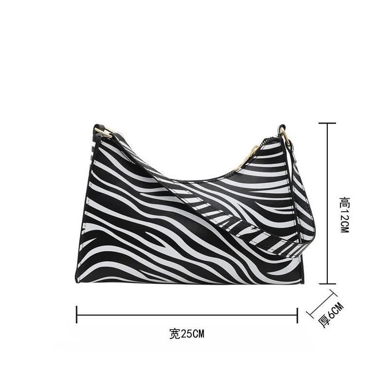 Fashion Print Shoulder Bag - Luxury Women’s Underarm Tote in PU Leather