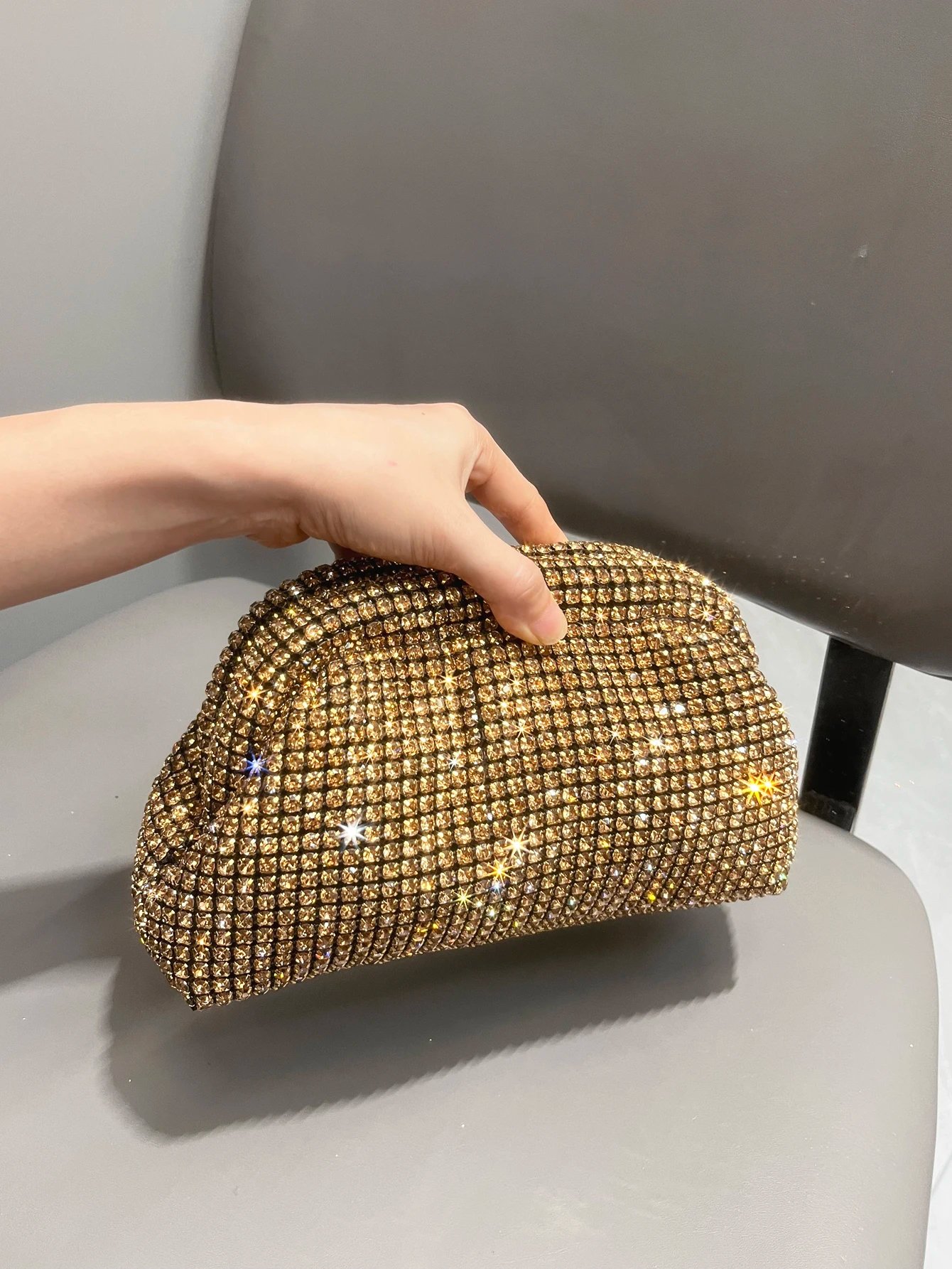 Luxury Designer Rhinestone Clutch Purse - Elegant Evening Shoulder & Handle Bag for Women