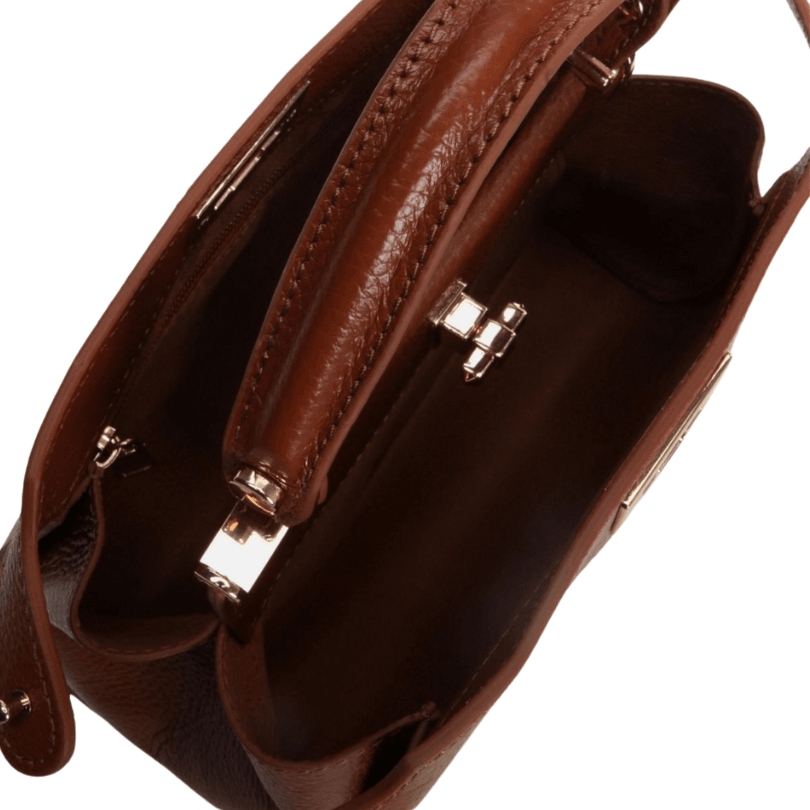 Abant Mini Crossbody – Premium Genuine Leather Handbag in Tan by HappyNear Exclusive