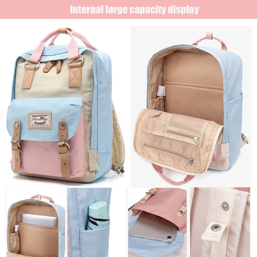 Trendy Waterproof Large-Capacity Backpack for Women – Ideal for Work, Travel & School | Fits 14-Inch Laptop