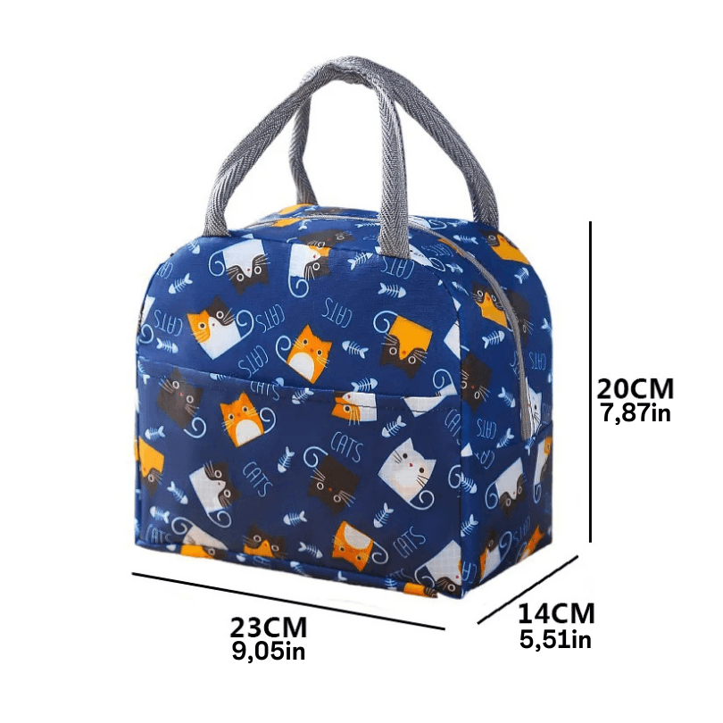 Portable Insulated Cartoon Lunch Bag - Fun & Functional for Kids