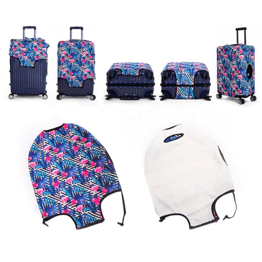 Cute Cartoon Luggage Cover – Fits 19"-32" Suitcases, Travel Trolley Case Protector – Multiple Colors Available