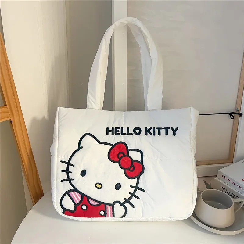 Cute Sanrio Character Tote Bag - Large Capacity Kuromi, Hello Kitty, My Melody Handbag for Girls and Women