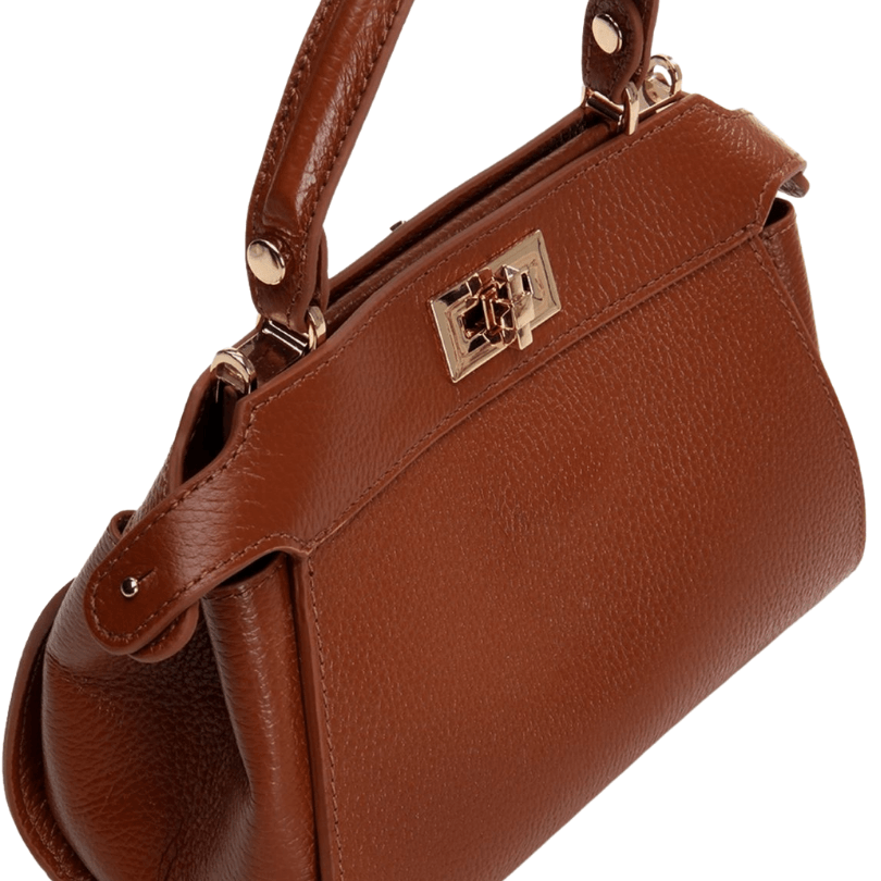 Abant Mini Crossbody – Premium Genuine Leather Handbag in Tan by HappyNear Exclusive