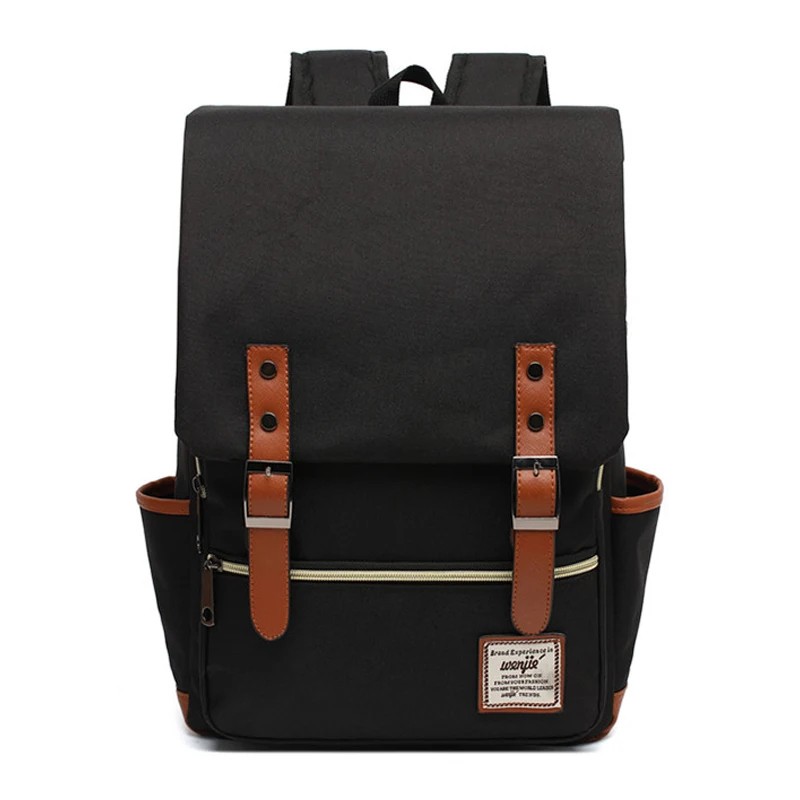 Vintage Waterproof 16-Inch Laptop Backpack for Men & Women - Large Capacity, Travel & School Bag