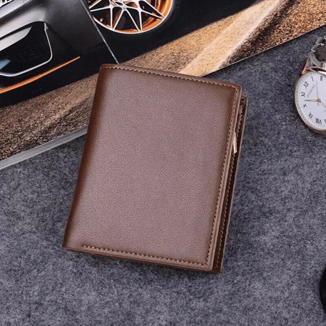 Personalized Men's PU Leather Wallet - Custom Engraved Picture Wallet - High Quality Luxury Father's Day Gift