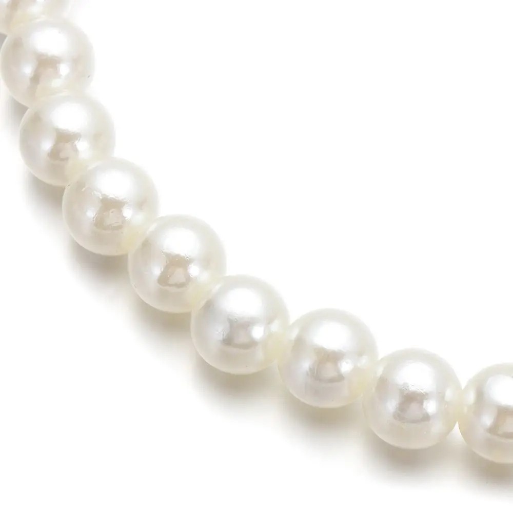 Elegant Pearl Bag Strap – 8/10mm Long Beaded Chain for Handbags & Shoulder Bags with Gold Clasps