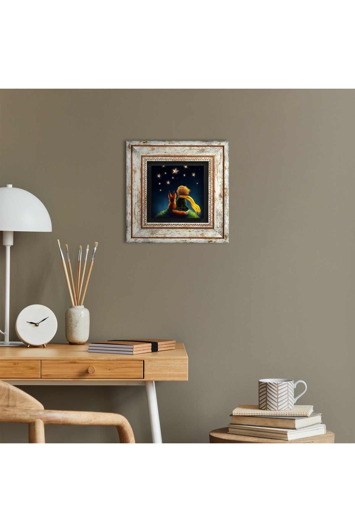 The Little Prince Stone Wall Painting Framed Wall Decoration Wall Art