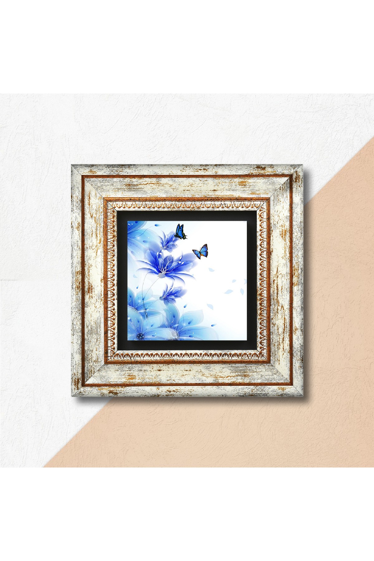 Butterfly's Dream Stone Wall Painting Framed Wall Decoration Wall Art