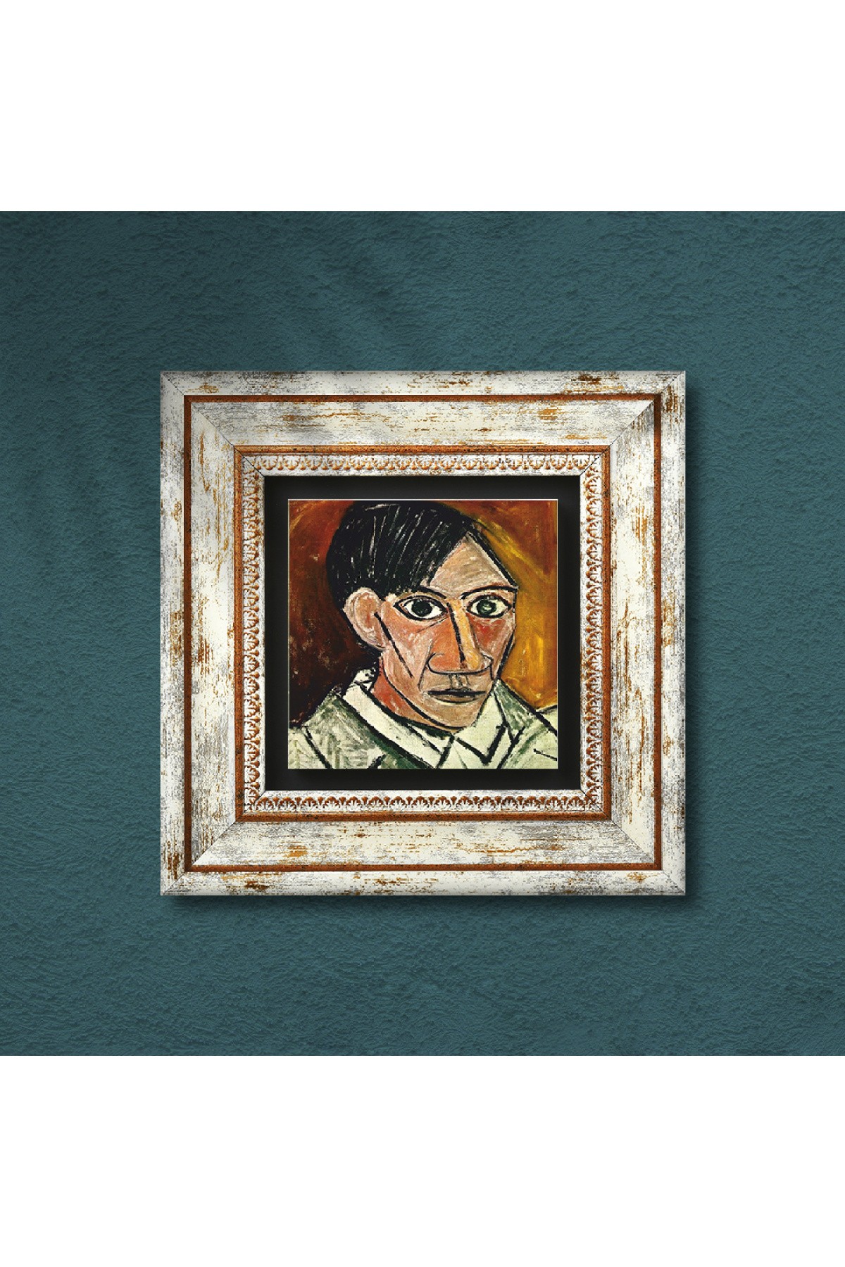 Picasso Self-Portrait Stone Wall Painting Framed Wall Decor Wall Art