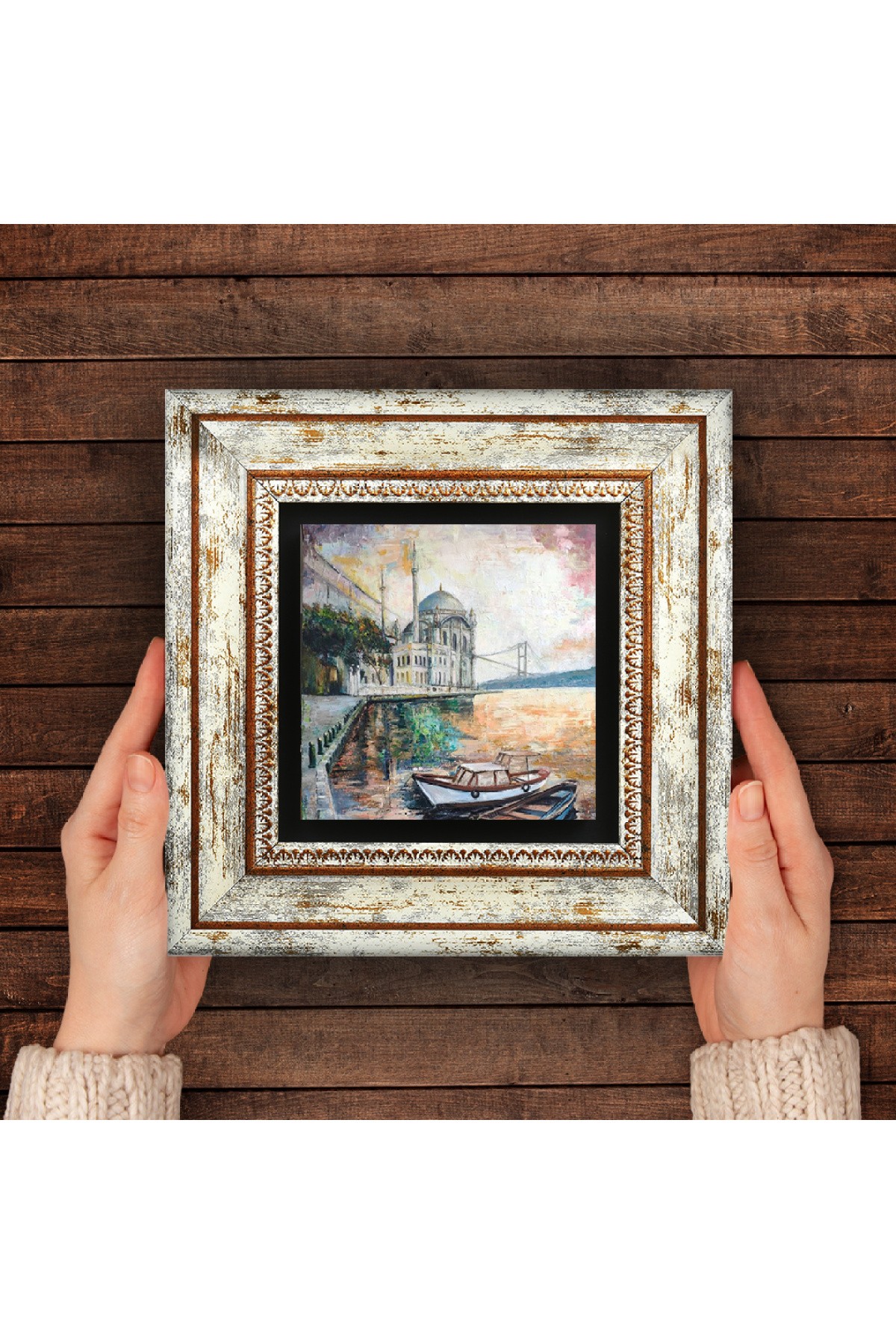 Istanbul Ortakoy Stone Wall Painting Framed Wall Decoration Wall Art