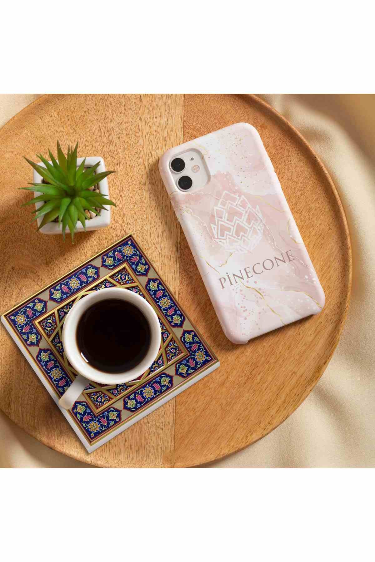 Ethnic Pattern Stone Coasters Desktop Protective Coasters 4 Piece Set 10x10cm Stone Coasters